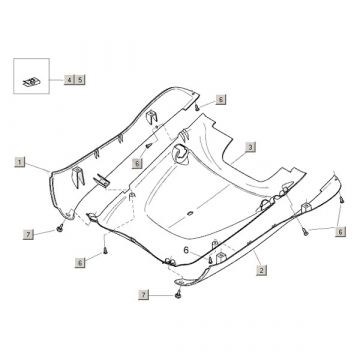 Motorschermen - Onderspoiler Aprilia Mojito Custom 50 2-takt (Piaggio motor) 2004-2010