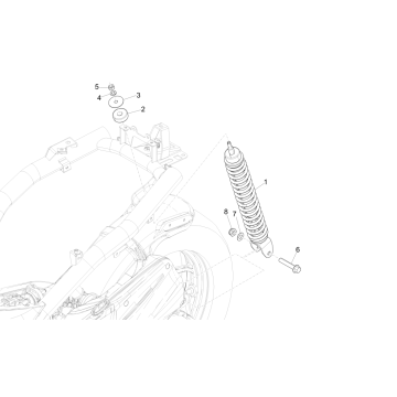 Schokbreker Piaggio Liberty 50 4-takt AC IGET 3V Euro 4