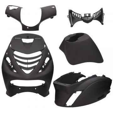 Kappenset SP look Piaggio Zip 2000→50cc 2/4-takt matzwart DMP 5-delig