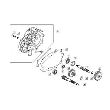 Vertanding - Overbrenging Kymco People S 50 4-takt Mat grijs