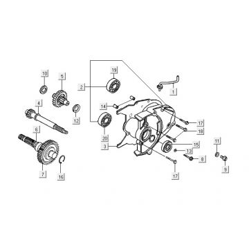 Vertanding - Overbrenging Kymco Yup 50 2-takt AC blauw-zilver