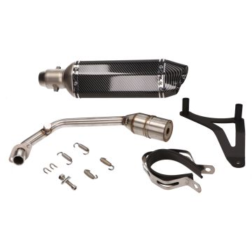 Uitlaat Vespa Primavera / Sprint / Zip 4-takt IGET euro 5 volledig Carbon look Aplus