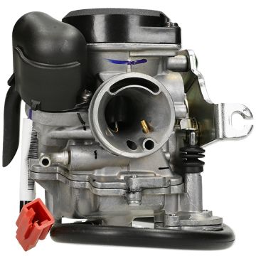 Carburateur Keihin CVK18 Z61F Piaggio 50 4-takt 2V Zip 2000→/Sport City One/LX/LXV/S/Primavera/Sprint/Fly/Liberty/Scarabeo CM141914 origineel