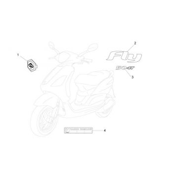 Emblemen - Stickers Piaggio New Fly 4-takt 2V