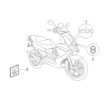 Emblemen - Stickers - Logo Gilera Runner 200 VXR 4-takt 2006