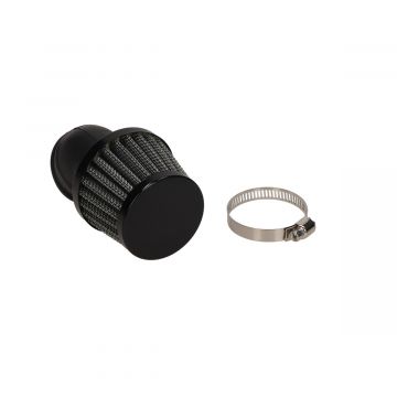 Powerfilter/luchtfilter open universeel 35mm aansluiting carburateur/onder hoek van 45 graden Supertec