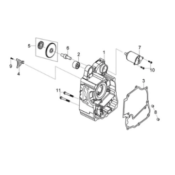 R. crank case Sym Joymax Z 125 E4