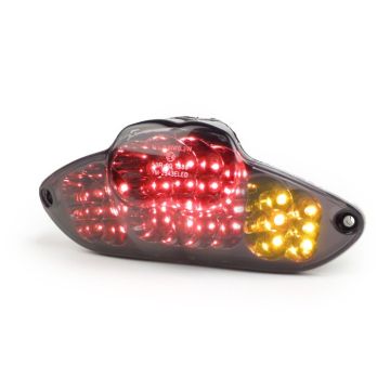 Achterlicht BGM Original helder glas LED met knipperfunctie Gilera Runner 2006->,DNA zwart