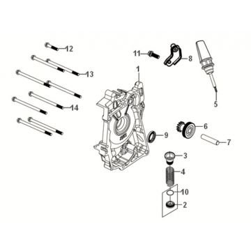 Carterhelft rechts - Oliefilter - Peilstok Sym Fiddle IV 50 Euro 5