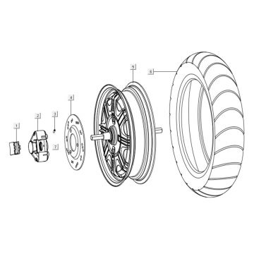 Achterwiel - Motor Niu NQI Cargo