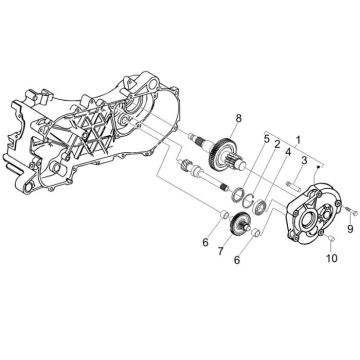 Vertanding - Overbrenging Piaggio Fly 50 2-takt AC