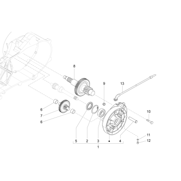 Vertanding - Overbrenging Piaggio Liberty 50 4-takt AC IGET 3V Euro 4