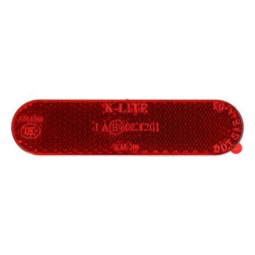 Reflector rood 96 x 24 mm achterspatbord Zip/Sprint/Primavera/S/GT200/GTS 250-300/X7-9-10/MP3/Liberty/Fly/Carnaby/Beverly/Stalker/Runner/Fuoco/SRV/SR/Sportcity One type 58233r
