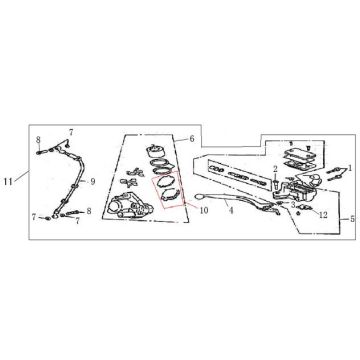 Remcilinder - Remhendel - Remleiding - Remklauw - Remblokken AGM GT zwart