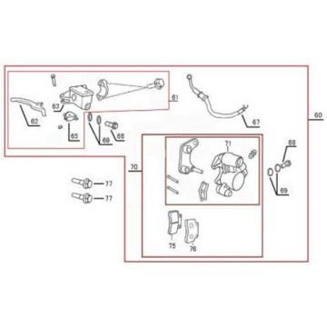Remcilinder - Remhendel - Remleiding - Remklauw - Remblokken Berini Sprint wit