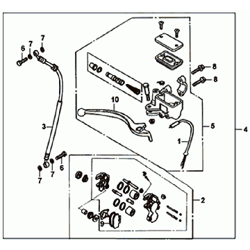 Remklauw Voor Remgreep Remleiding Sym Fiddle II Euro 4