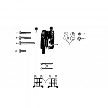 Remklauw Remblokken Zundapp KS 50 530-010, 011, 012, 014, 500