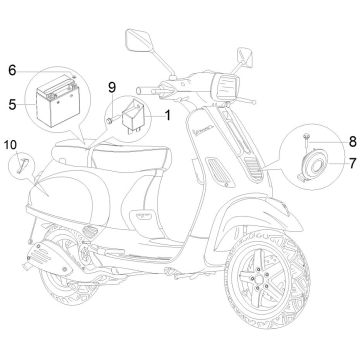 Elektrische delen Vespa S 50 4-takt 4V AC