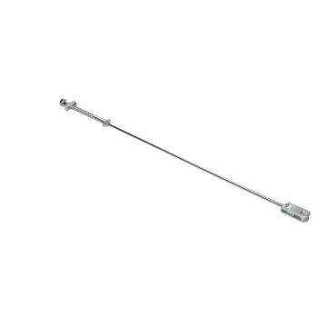 Remstang verchroomd compleet met veer/ton/moer Honda MT/MB Supertec