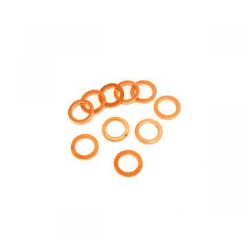 Ring koper 10x14mm 10 stuks