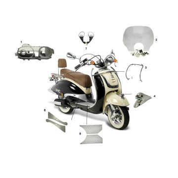 Accessoires Rover Classic 4-takt Retro Pimp