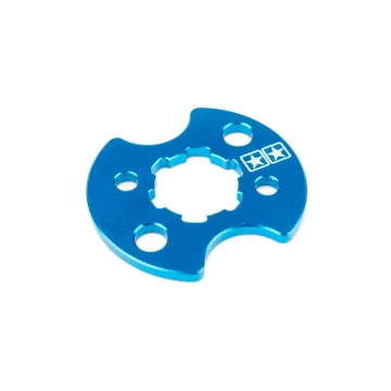 Borgplaat voortandwiel CNC Stage6 blauw (nok-bout)
