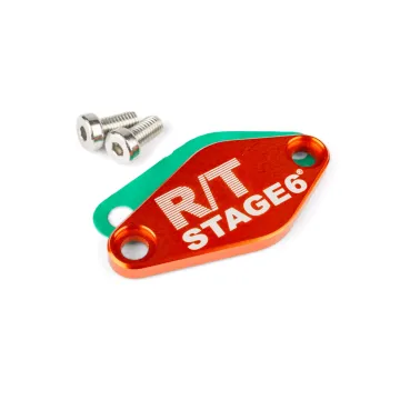 Afdekplaat oliepomp Stage6 R/T MK2 Derbi Senda / Minarelli AM6 oranje