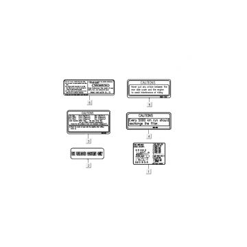 Veiligheid- en waarschuwingsstickersKymco B&W LC 2-takt zilver