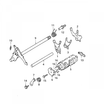Schakelas Honda MB/MT/MTX/MBX 80