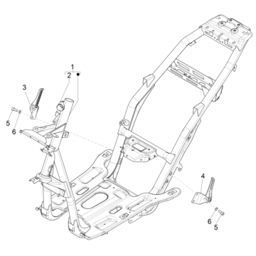 Frame Piaggio NRG Power 50 2-takt LC Euro 4