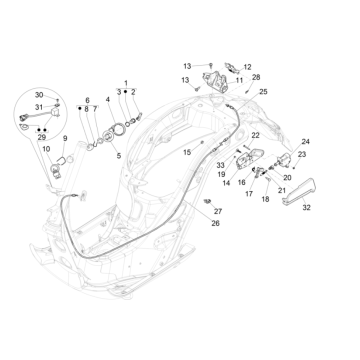 Contactslot Vespa GTS 300 Super HPE 4V ie ABS Euro 5 2020-2022