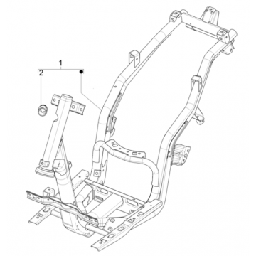 Frame Piaggio Typhoon 50 2-takt Euro 4 2018-2020