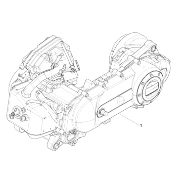 Motorblok compleet Piaggio Typhoon 50 2-takt Euro 4 2018-2020