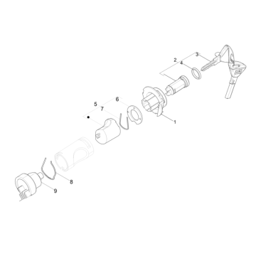 Contactslot Piaggio Typhoon 50 2-takt AC Euro 4 2018-2020