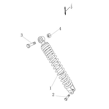 Schokbreker AGM Ape 50 bruin