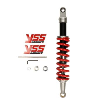 Schokbreker achterzijde Derbi Senda pro (lengte hart-hart boutgat 43cm) YSS me302-430t-06-x