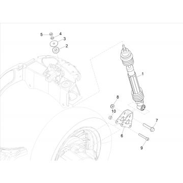 Schokbreker Vespa Elettrica 25km/u SCH Euro 5 2021
