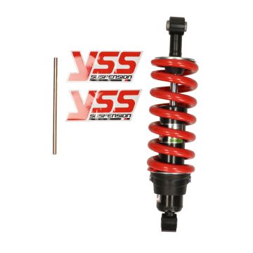 Schokbreker hybrid Derbi Senda 290mm rood/zwart YSS