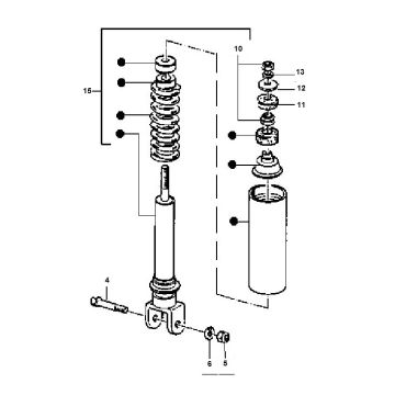 Schokbreker Piaggio Typhoon 50 2-takt AC 1998-2005