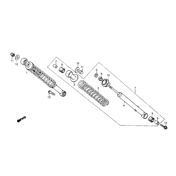 Schokbreker Honda MB50/MB80