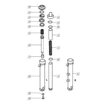 Voorschokbreker Kymco Xciting 400i Geel