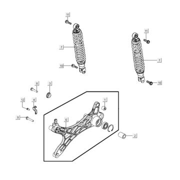 Schokbreker Kymco Agility City 16 200i