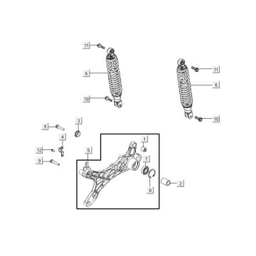 Schokbreker Agility 16+ 125 Mat Metallic Silver