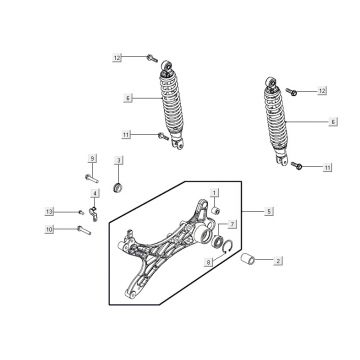 Schokbreker Agility 16+ 200i Mat Metallic Silver