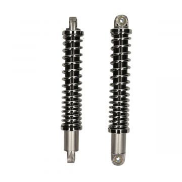 Schokbrekerset open model chroom 325mm (hart-hart boutgat) Zundapp 517-529-530 chroom