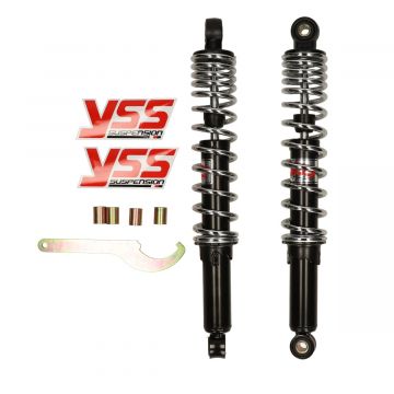 Schokbrekerset Pro-X serie 360mm zwart/chroom YSS