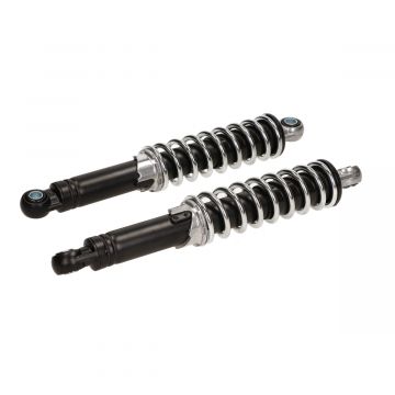 Schokbrekerset universeel 10mm 280mm zwart/ chroom Imca