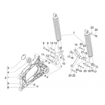 Schokbreker Piaggio MP3 300 LT Sport 2009-2014