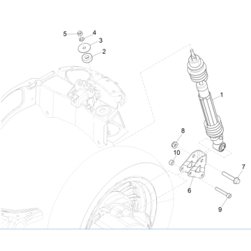 Schokbreker Vespa Elettrica 45km/u Euro 5 2021
