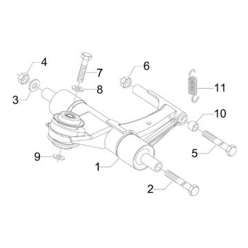 Motorophanging Vespa Sprint 50 4-takt IGET 3V Euro 4